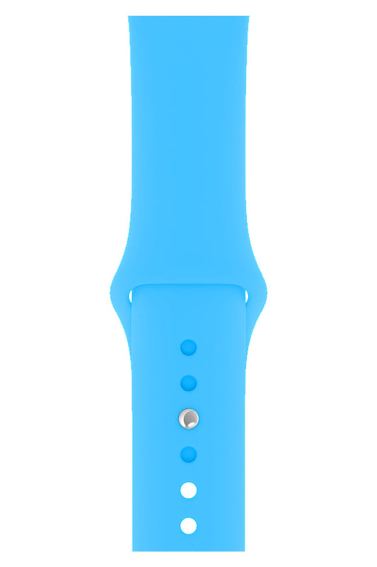 Apple Watch Uyumlu Silikon Spor Kordon Bebek Mavi