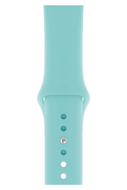 Apple Watch Uyumlu Silikon Spor Kordon Cam Göbeği