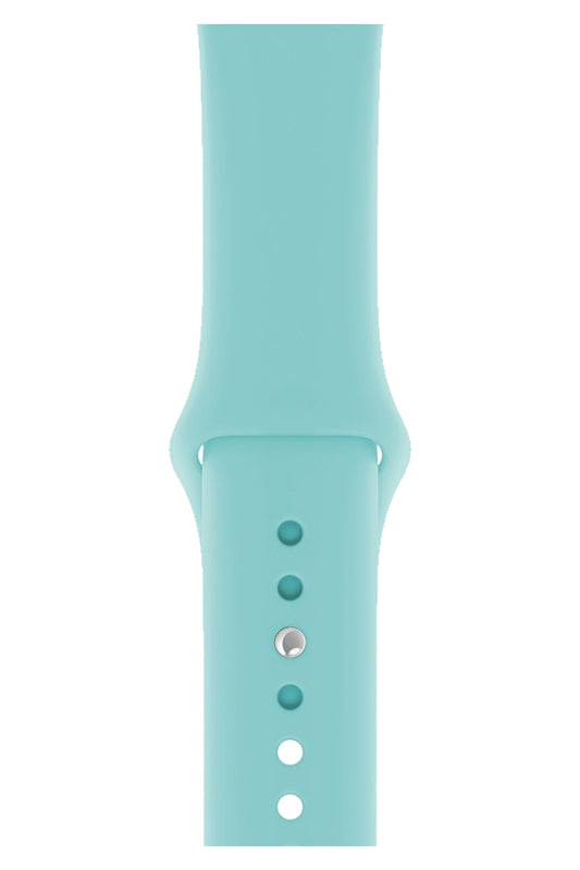 Apple Watch Uyumlu Silikon Spor Kordon Cam Göbeği