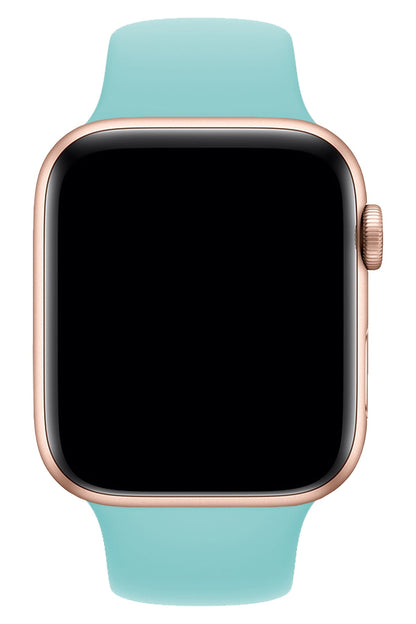 Apple Watch Uyumlu Silikon Spor Kordon Cam Göbeği