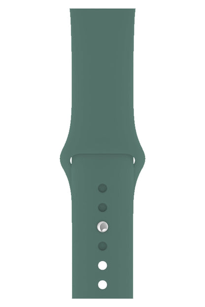 Apple Watch Uyumlu Silikon Spor Kordon Çam Yeşili
