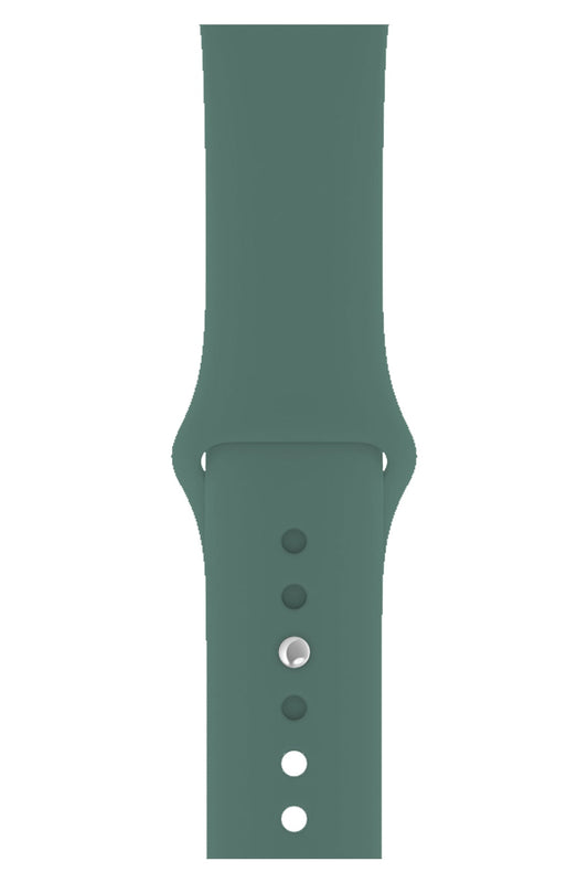 Apple Watch Uyumlu Silikon Spor Kordon Çam Yeşili