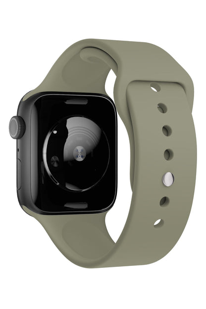 Apple Watch Uyumlu Silikon Spor Kordon Davy Yeşil