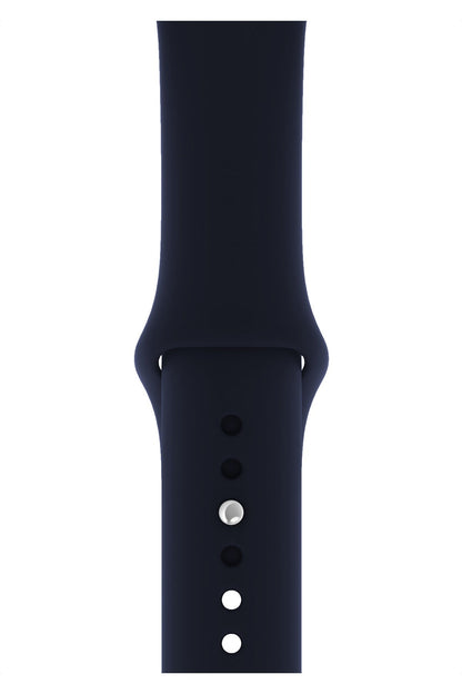 Apple Watch Uyumlu Silikon Spor Kordon Gece Mavi