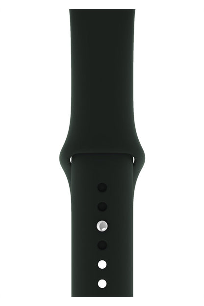 Apple Watch Uyumlu Silikon Spor Kordon Gece Yeşil