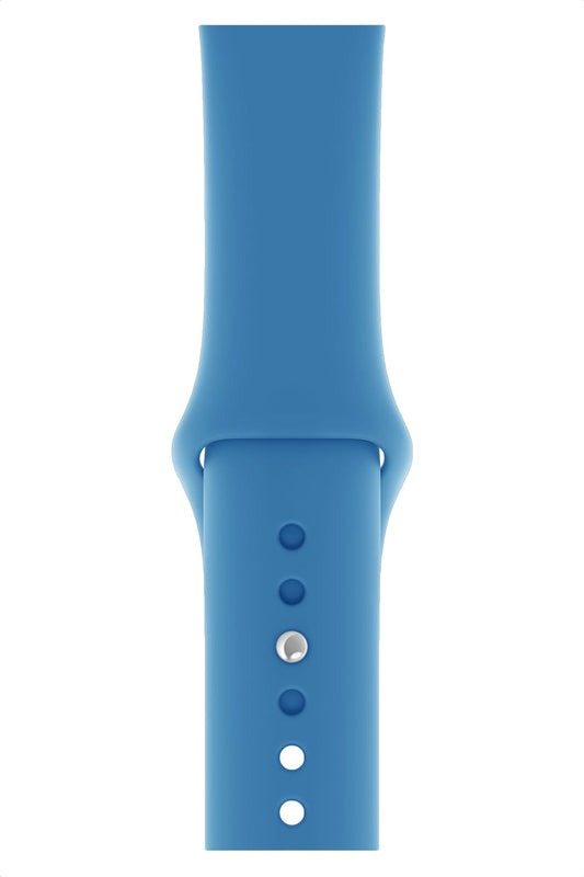 Apple Watch Uyumlu Silikon Spor Kordon Gök Mavi