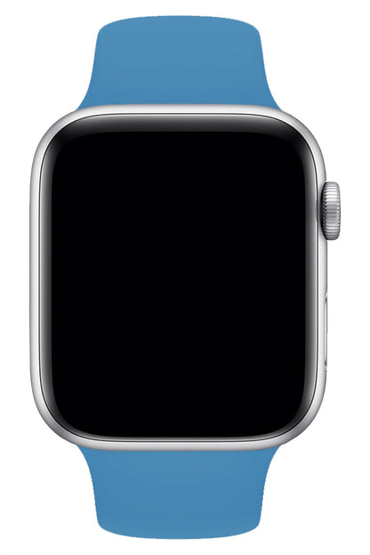 Apple Watch Uyumlu Silikon Spor Kordon Gök Mavi