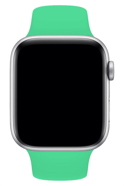 Apple Watch Uyumlu Silikon Spor Kordon Ihlamur Yeşil