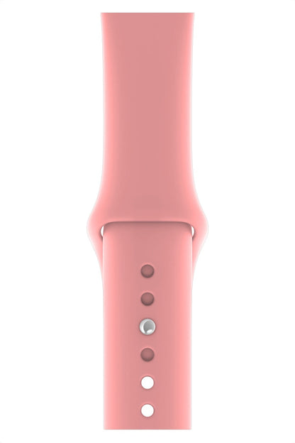 Apple Watch Uyumlu Silikon Spor Kordon Karanfil Pembe