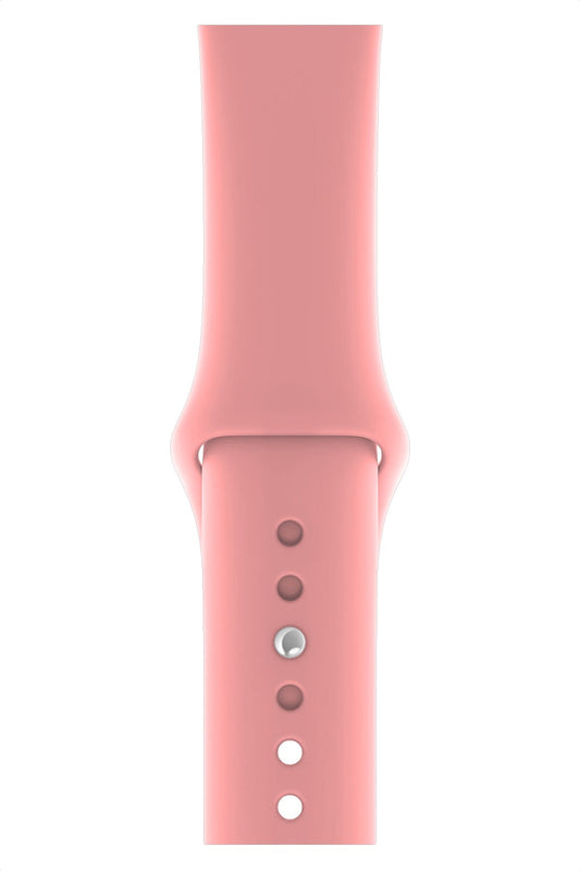 Apple Watch Uyumlu Silikon Spor Kordon Karanfil Pembe
