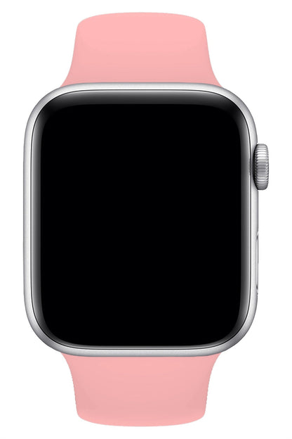 Apple Watch Uyumlu Silikon Spor Kordon Karanfil Pembe