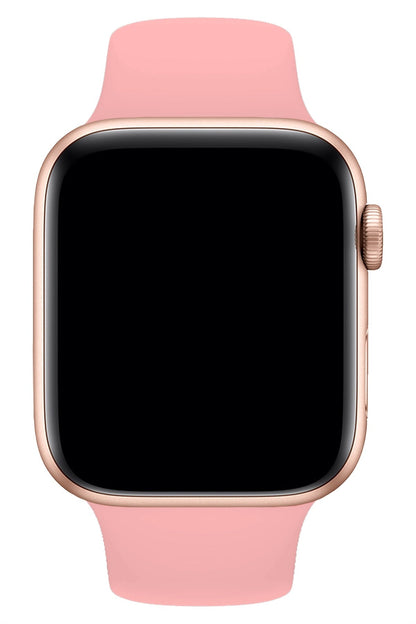 Apple Watch Uyumlu Silikon Spor Kordon Karanfil Pembe