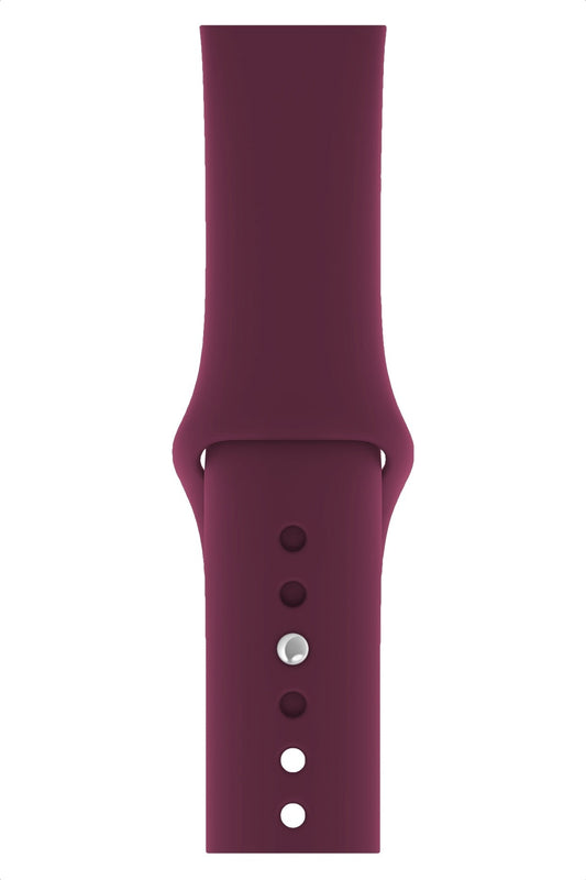 Apple Watch Uyumlu Silikon Spor Kordon Mürdüm