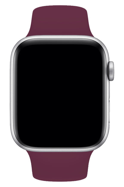 Apple Watch Uyumlu Silikon Spor Kordon Mürdüm