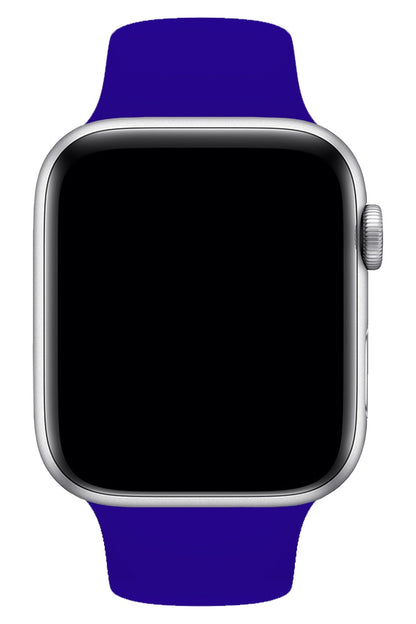 Apple Watch Uyumlu Silikon Spor Kordon Koyu Mavi