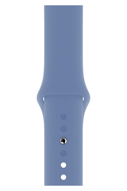 Apple Watch Uyumlu Silikon Spor Kordon Kristal Mavi