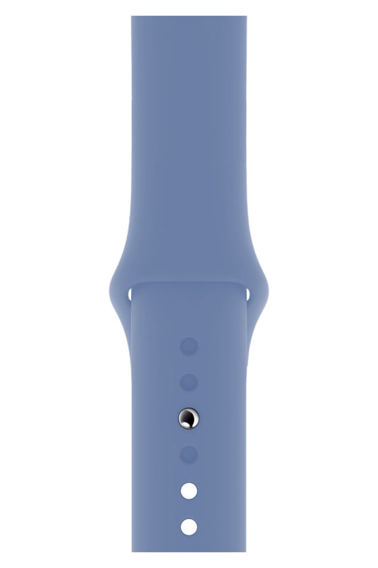 Apple Watch Uyumlu Silikon Spor Kordon Kristal Mavi