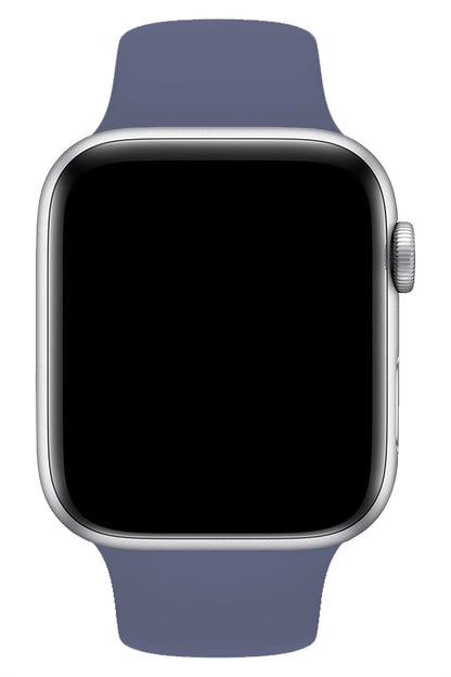Apple Watch Uyumlu Silikon Spor Kordon Lavanta Gri