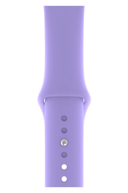 Apple Watch Uyumlu Silikon Spor Kordon Mauve