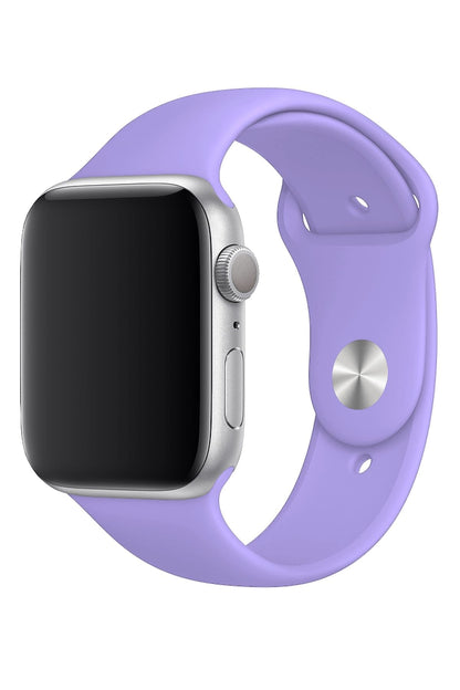 Apple Watch Uyumlu Silikon Spor Kordon Mauve