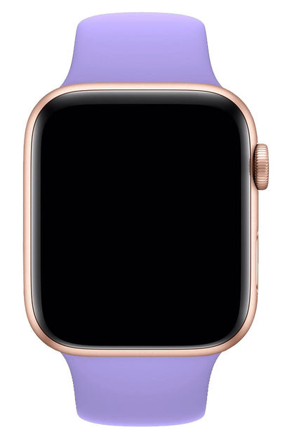 Apple Watch Uyumlu Silikon Spor Kordon Mauve