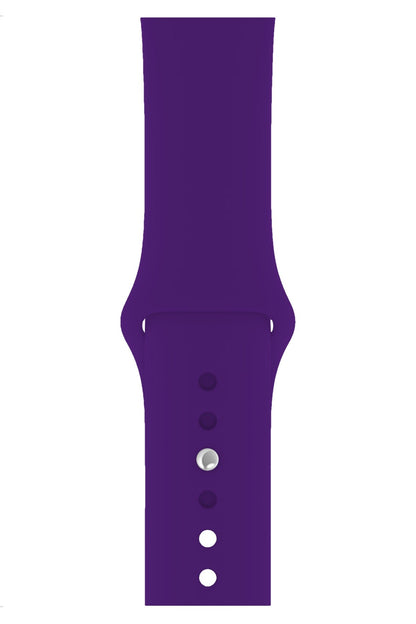 Apple Watch Uyumlu Silikon Spor Kordon Mor