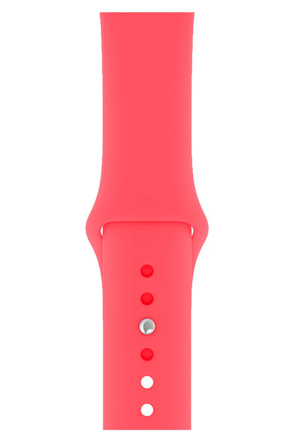 Apple Watch Uyumlu Silikon Spor Kordon Nar Çiçeği
