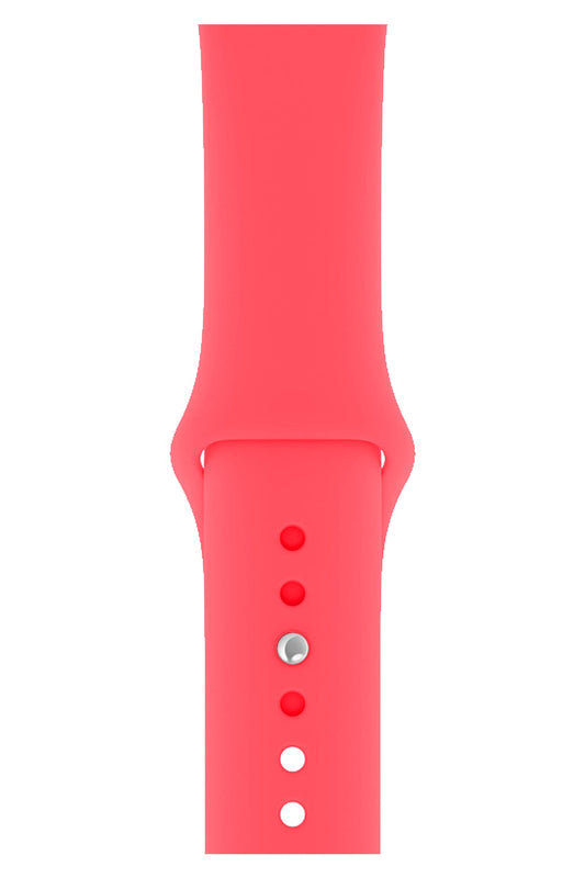 Apple Watch Uyumlu Silikon Spor Kordon Nar Çiçeği