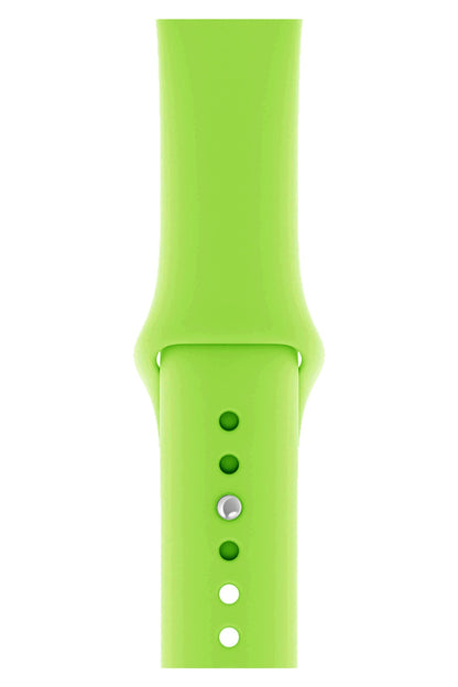 Apple Watch Uyumlu Silikon Spor Kordon Neon Yeşil