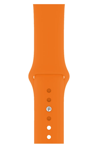 Apple Watch Uyumlu Silikon Spor Kordon Pastel Turuncu