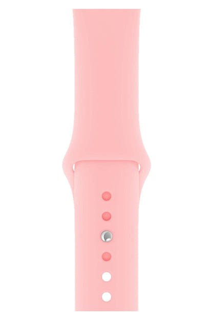 Apple Watch Uyumlu Silikon Spor Kordon Pudra Pembe