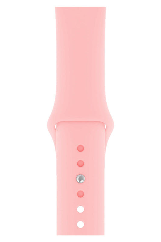 Apple Watch Uyumlu Silikon Spor Kordon Pudra Pembe