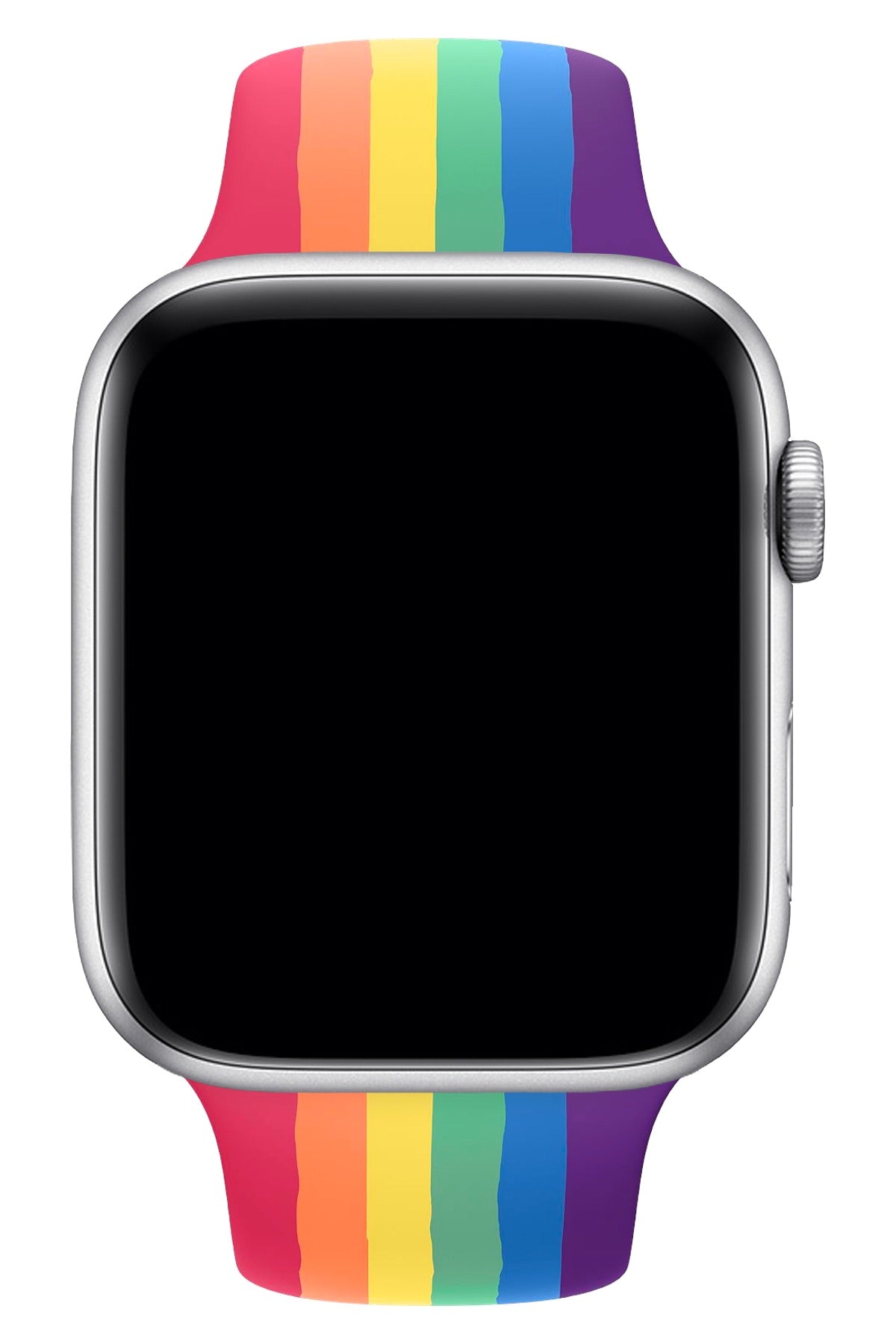 Apple Watch Uyumlu Silikon Spor Kordon Rainbow