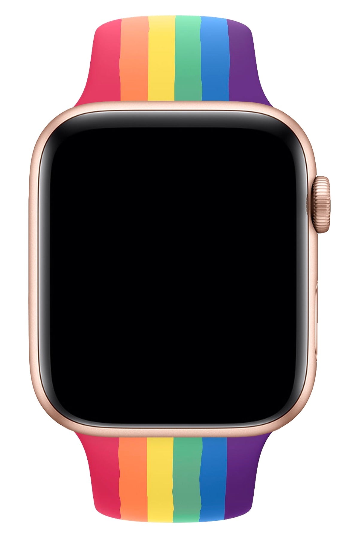 Apple Watch Uyumlu Silikon Spor Kordon Rainbow
