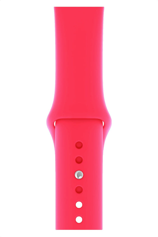 Apple Watch Uyumlu Silikon Spor Kordon Sakız Pembe