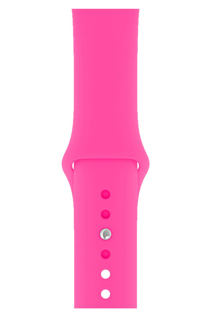 Apple Watch Uyumlu Silikon Spor Kordon Şeker Pembe