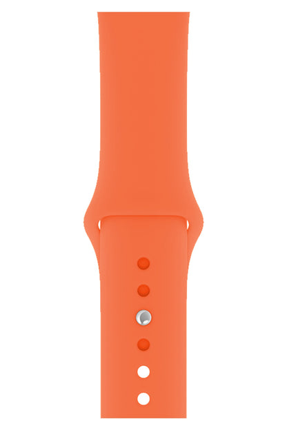 Apple Watch Uyumlu Silikon Spor Kordon Turuncu