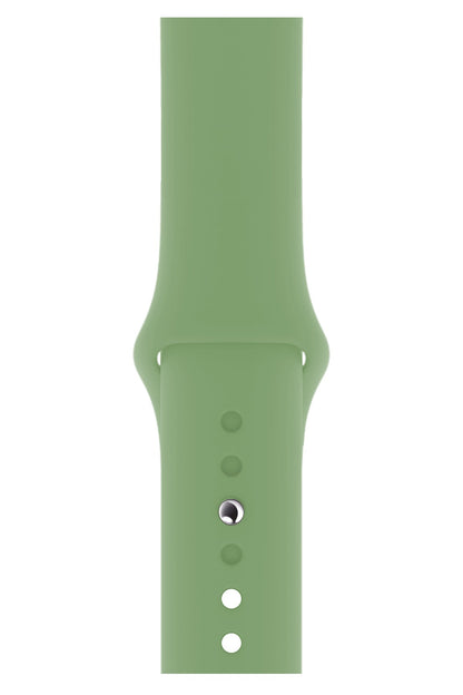 Apple Watch Uyumlu Silikon Spor Kordon Yosun Yeşil