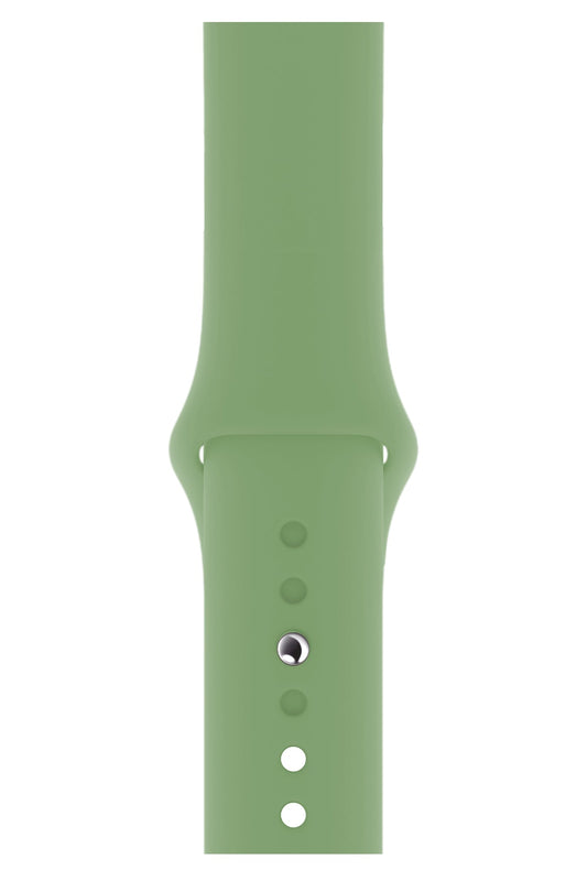 Apple Watch Uyumlu Silikon Spor Kordon Yosun Yeşil