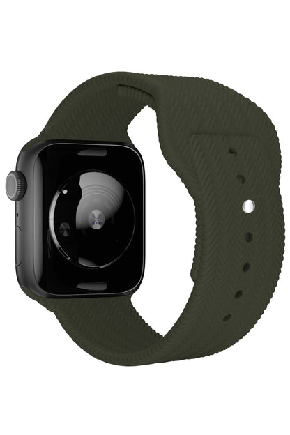 Apple Watch Uyumlu Silikon Wicker Loop Kordon Captain