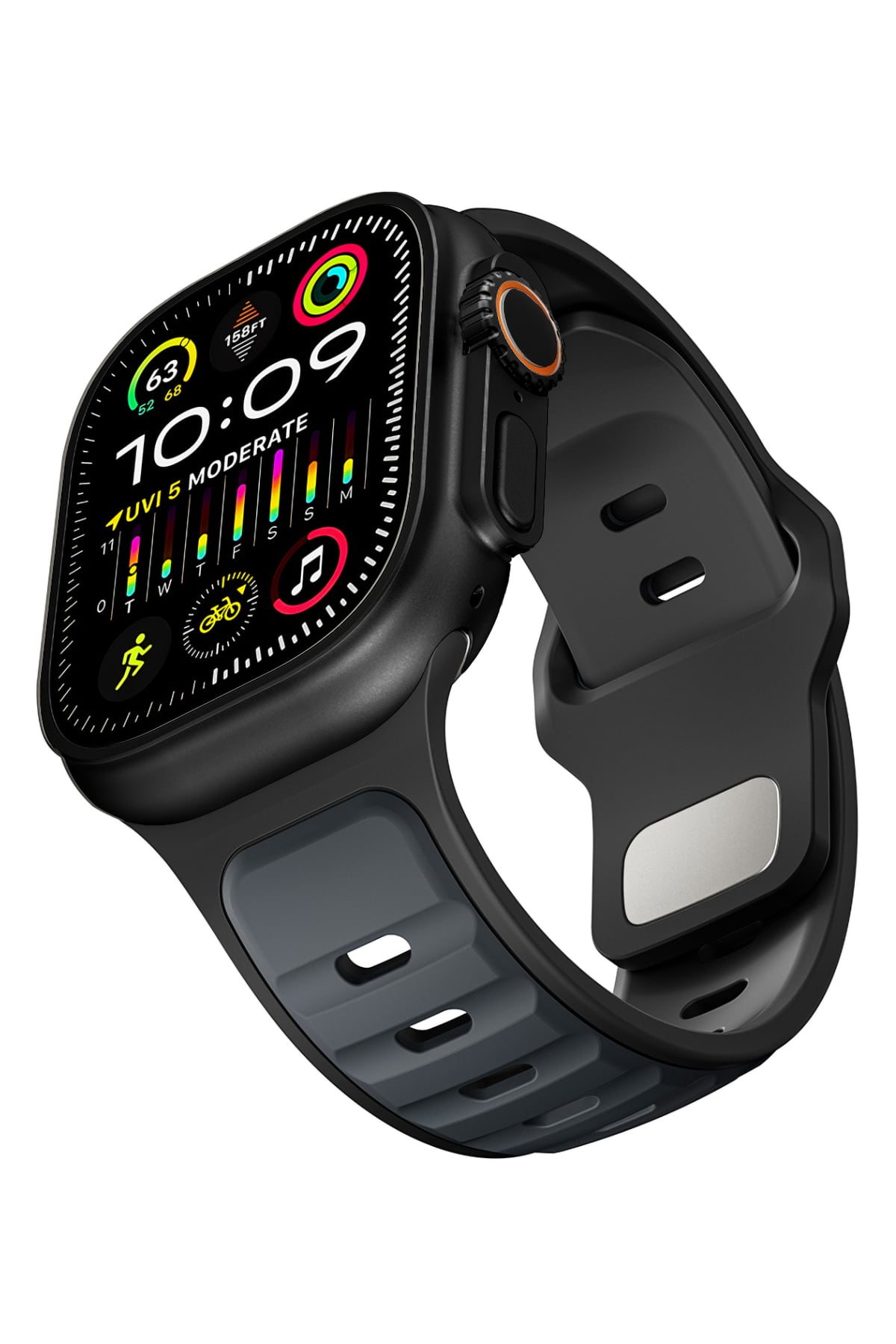Apple Watch Ultra Uyumlu Dualflex Kordon Slatecore