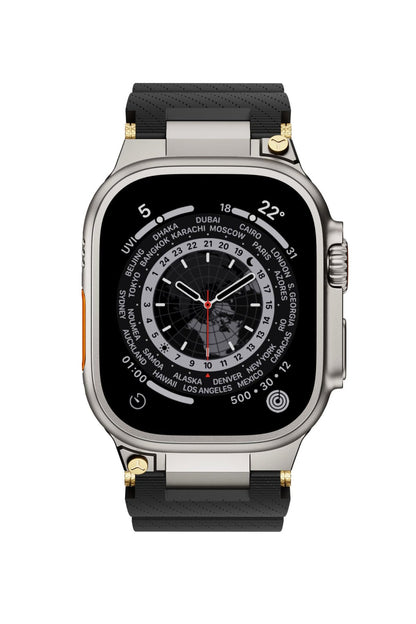 Apple Watch Ultra Uyumlu Gripline Kordon Blackout