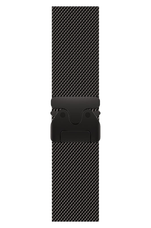 Apple Watch Ultra Uyumlu İnce Örgü Milano Loop Siyah