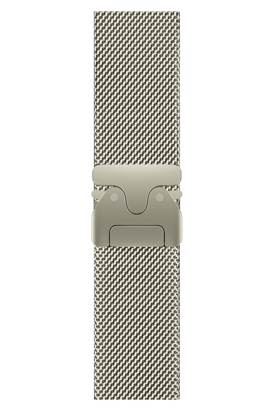 Apple Watch Ultra Uyumlu İnce Örgü Milano Loop Titanyum