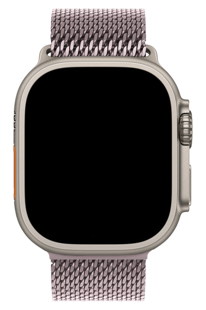 Apple Watch Ultra Uyumlu Kalın Örgü Milano Loop Lilac