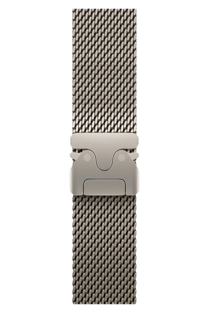 Apple Watch Ultra Uyumlu Kalın Örgü Milano Loop Starlight