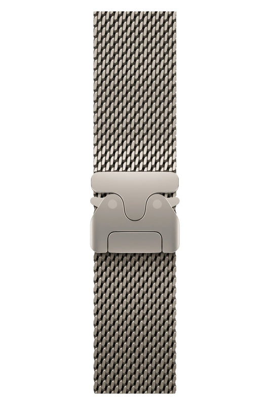 Apple Watch Ultra Uyumlu Kalın Örgü Milano Loop Starlight