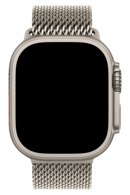 Apple Watch Ultra Uyumlu Kalın Örgü Milano Loop Starlight