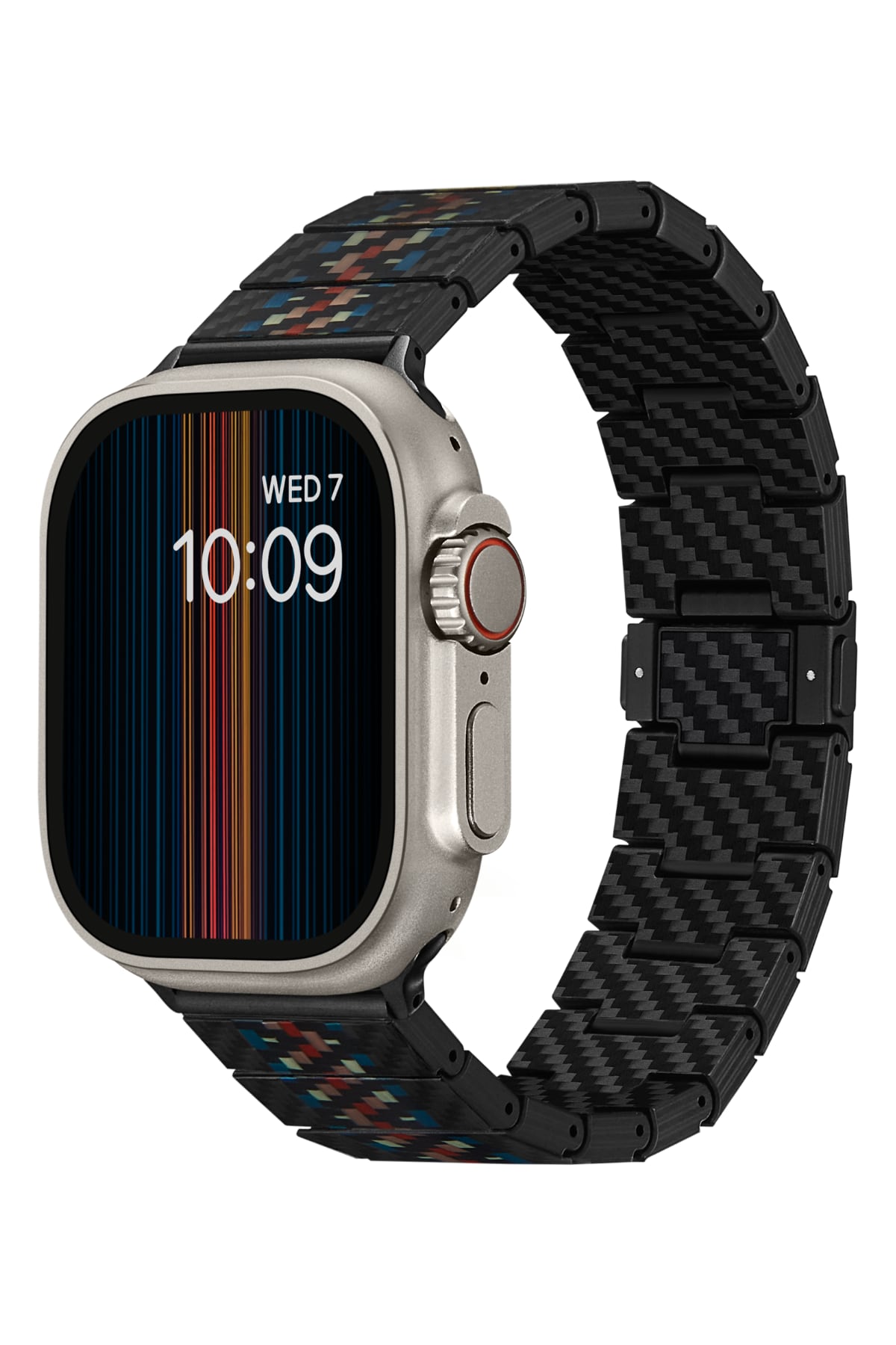 Apple Watch / Ultra Uyumlu Karbon Fiber Kordon Rhapsody