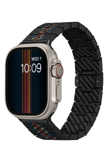 Apple Watch / Ultra Uyumlu Karbon Fiber Kordon Rhapsody
